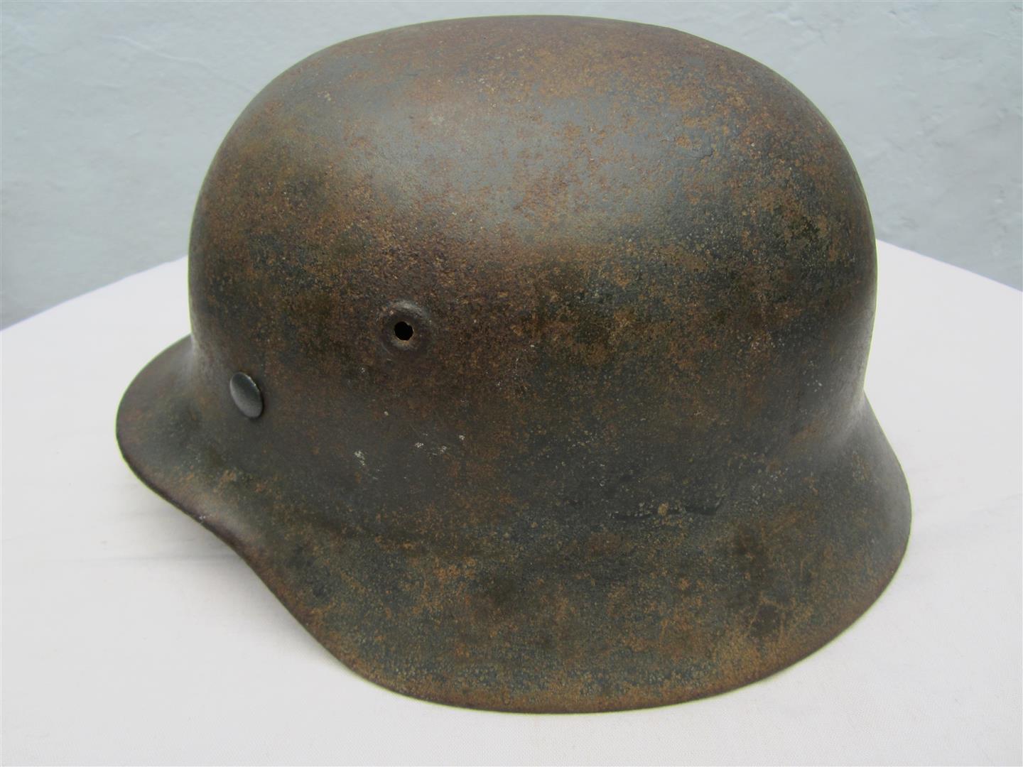 WW2 German M40 WH Helmet - Reproduction Liner & Chinstrap